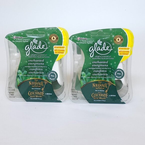 GLADE Plug-ins Scented Oil Nutcracker Enchanted Evergreens Sparkling Fir Balsam - Picture 1 of 4